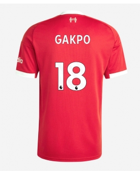 Billige Fotballdrakt Liverpool Cody Gakpo #18 Replika Hjemmedrakt 2025-26 Kortermet Billige Fotballdrakt Liverpool Cody Gakpo #18 Replika Hjemmedrakt 2025-26 Kortermet